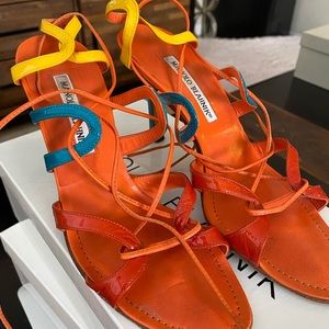 COPY - Manolo Blahnik lace up heels